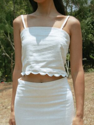 Corazon Top (scalloped hemline)