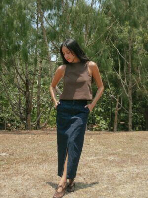 Mithi Midi Skirt (DENIM)