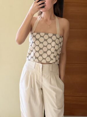 Isla Crop — Polka Dot